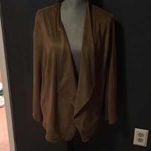 Faux suede jacket